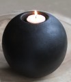 2021 Stenen urn waxinelicht zwart 16x15cm 1.25 liter 800